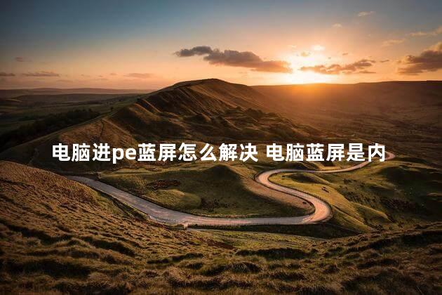 电脑进pe蓝屏怎么解决 电脑蓝屏是内存条的问题吗
